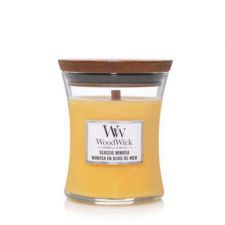 seaside mimosa medium candle woodwick 