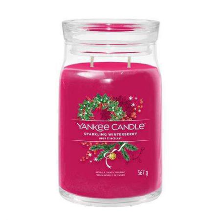 yankee candle sparkling winterberry houx etincelant large jarre 