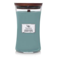 evergreen cashmere large candle woodwick 