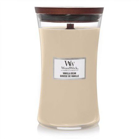 vanilla bean large candle woodwick 