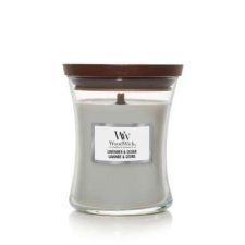 lavender cedar medium candle woodwick 