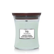 sagewood et seagrass medium candle woodwick 