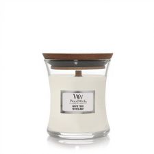 white teak mini candle woodwick 