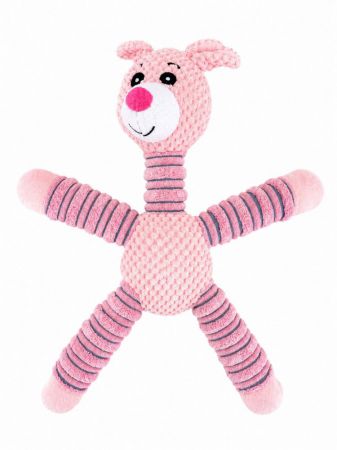 peluche lapin rose pour chien