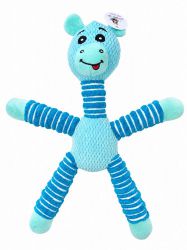 peluche girafe bleue pour chien 