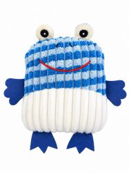 peluche grenouille bleue chien 