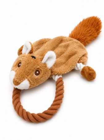 peluche ecureuil corde pour chien 